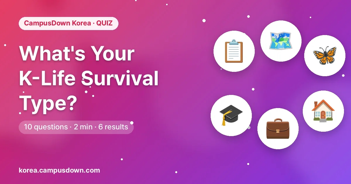 What's Your K-Life Survival Type?